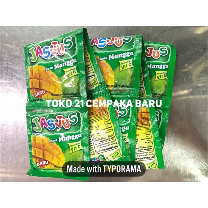 

JasJus MANGGA 1 RENCENG isi 10 SACHET | Minuman Serbuk Jas Jus MANGO