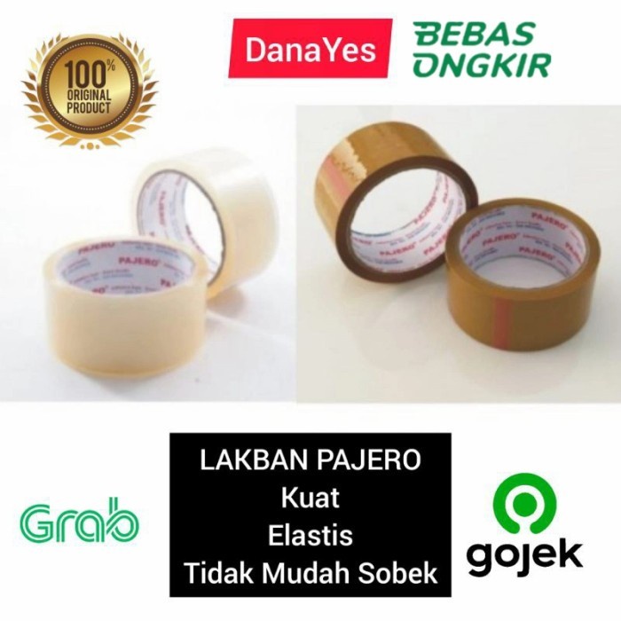 

Lakban Bening Coklat Besar Isolasi Besar Plakban Selotip Tape Besar - Coklat 72 Yard