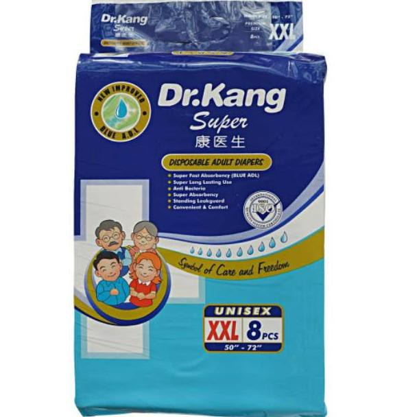 New Dr Kang Popok Perekat Dewasa XXL Isi 8 / Adult Diapers Pants Super