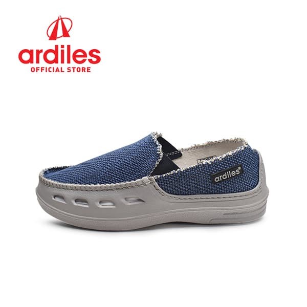 Ardiles Men Piranty Sepatu Slip On Slop - Biru Ardiles Original