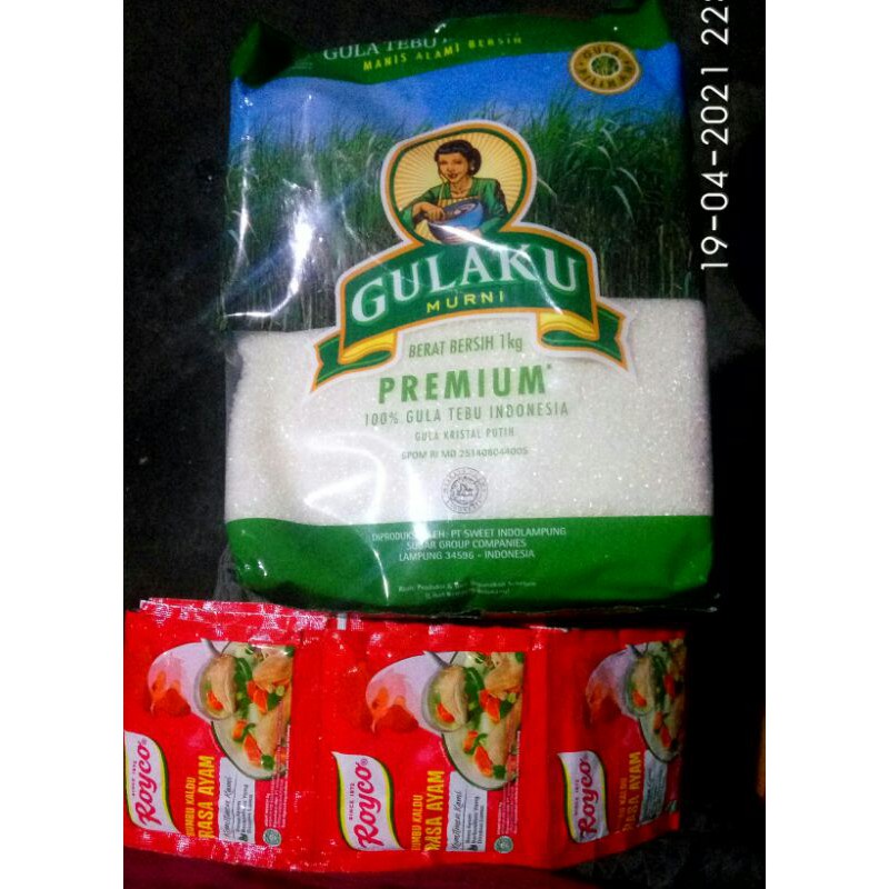 

Murah! PAKET SEMBAKO (GULAKU+ ROYCO 6PCS) SUPER MURAH