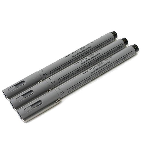 

Uni Pin Pen Oil-based Ink - PERMANENT - 0.1