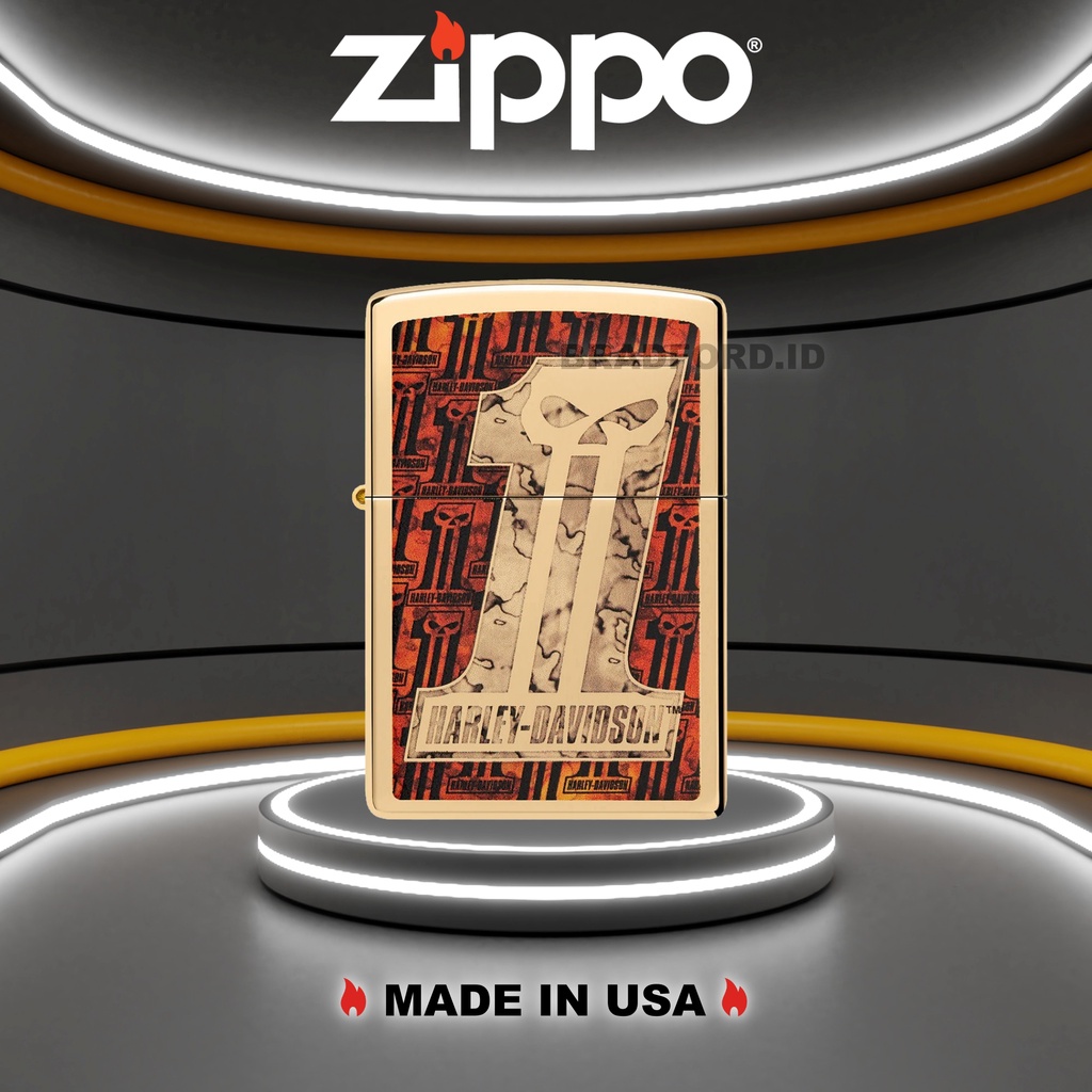 Korek Zippo Garansi Resmi Harley-Davidson® 48361 Original made In USA