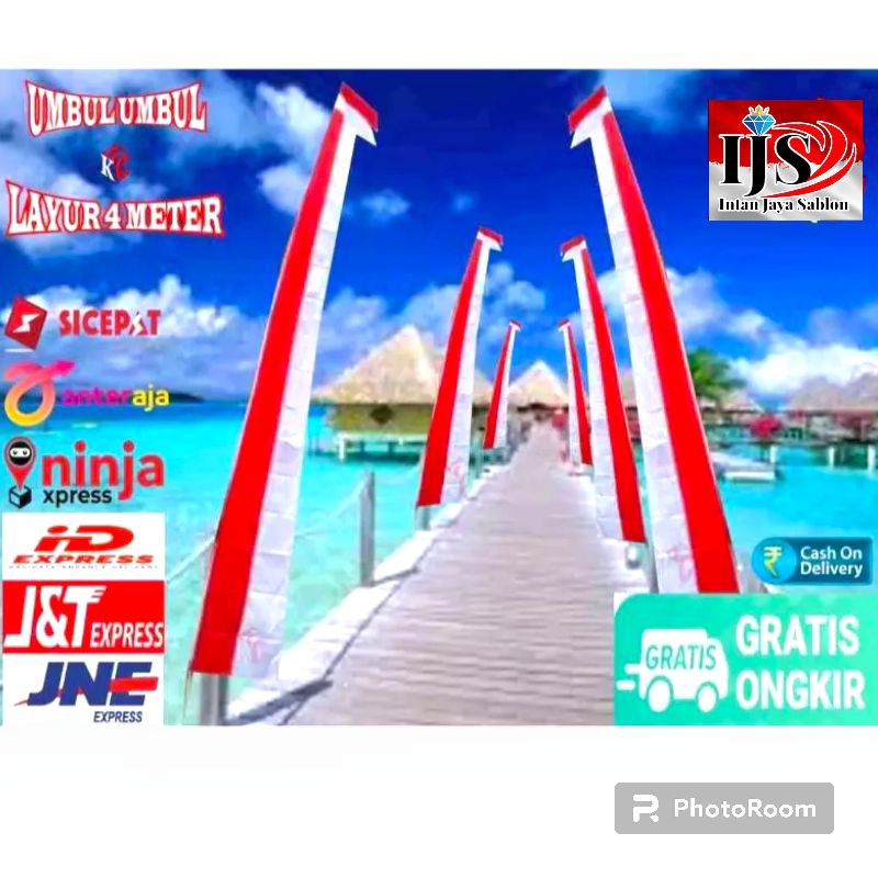 BENDERA UMBUL UMBUL LAYUR MERAH PUTIH ISI 20 PCS(1 KODI ) UMBUL UMBUL MERAH PUTIH