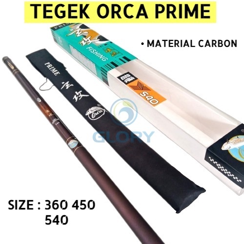 Joran Tegek Orca Prime 540 450 360 High Moduluse Graphite Action Hard Tangkai Atau Tongkat Pancing W