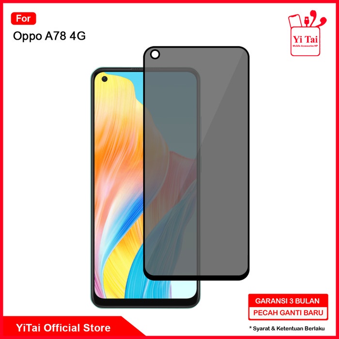 YI TAI - Tempered Glass Spy Oppo A78 4G Yitai Indonesia