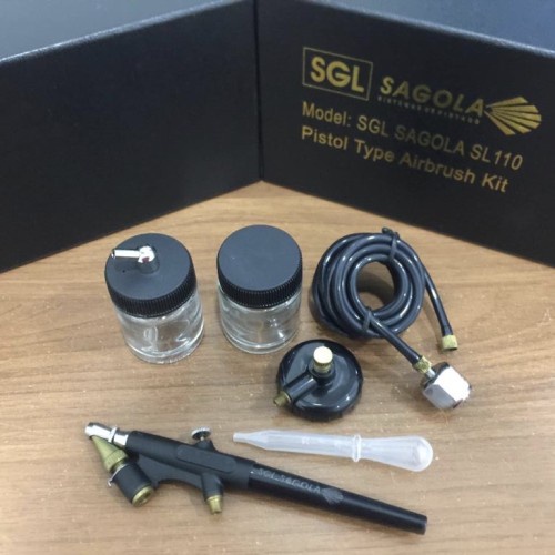 

SGL Air Paint Brush Kit Spray Gun Pen Lukis Model SL 110 Type Pistol, semprotan gambar