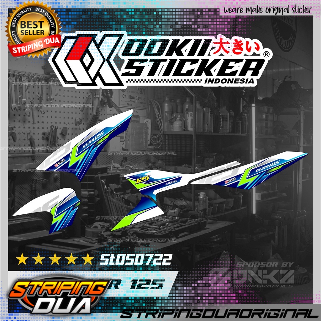 Stiker Mio 125 Gear Decal Striping Mio Gear 125 ST050722 OOKII