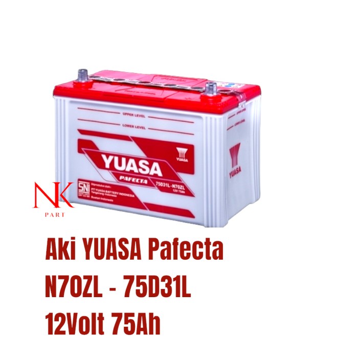 Aki Mobil Yuasa N70ZL Pafecta 12v 75Ah Accu Basah Original YUASA