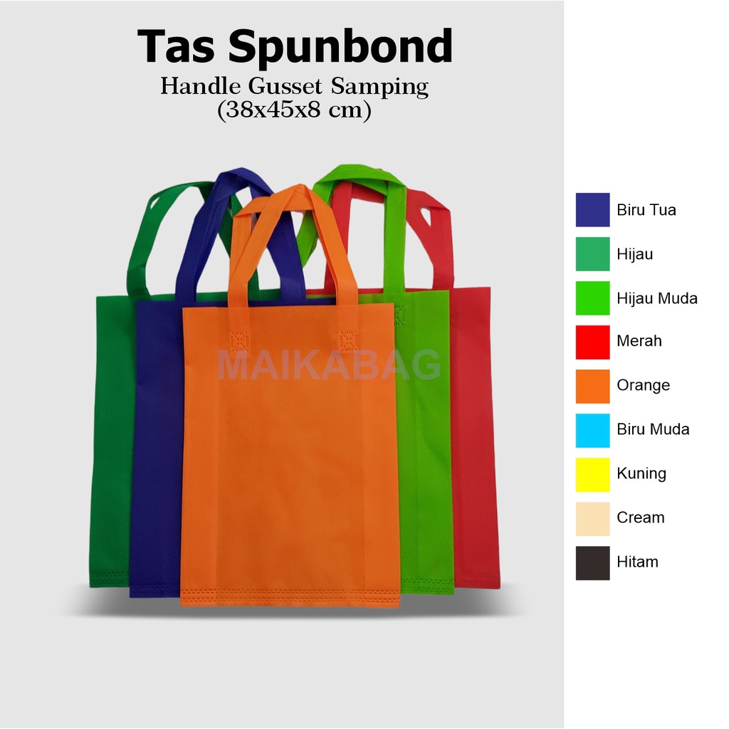 

Tas Spunbond 25x35x8 cm / Tas handle / Goodie Bag / Tas Belanja / Tas Sovenir