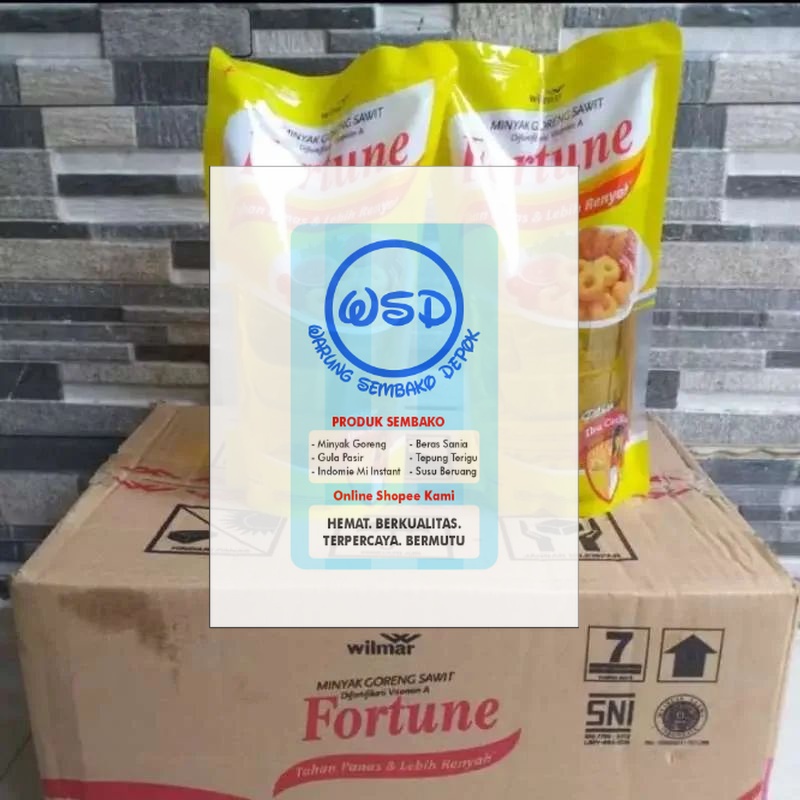 

Minyak Goreng Fortune 1 Liter 1 karton 12 Refill Sameday / Instant