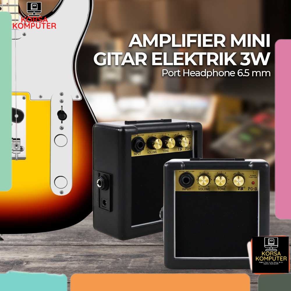 Amplifier Gitar Akustik Gitar Listrik Ampli Gitar Listrik Portable Amplifier Mini Gitar Elektrik 5W 