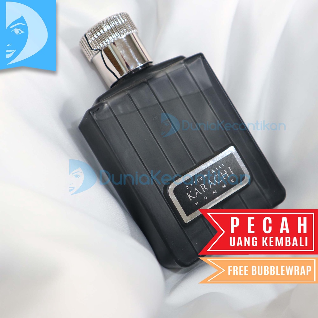 DKMALL - Parfum Pria Karachi Homme Black 100ml / Parfum Pria Original / Parfum Original / Karachi