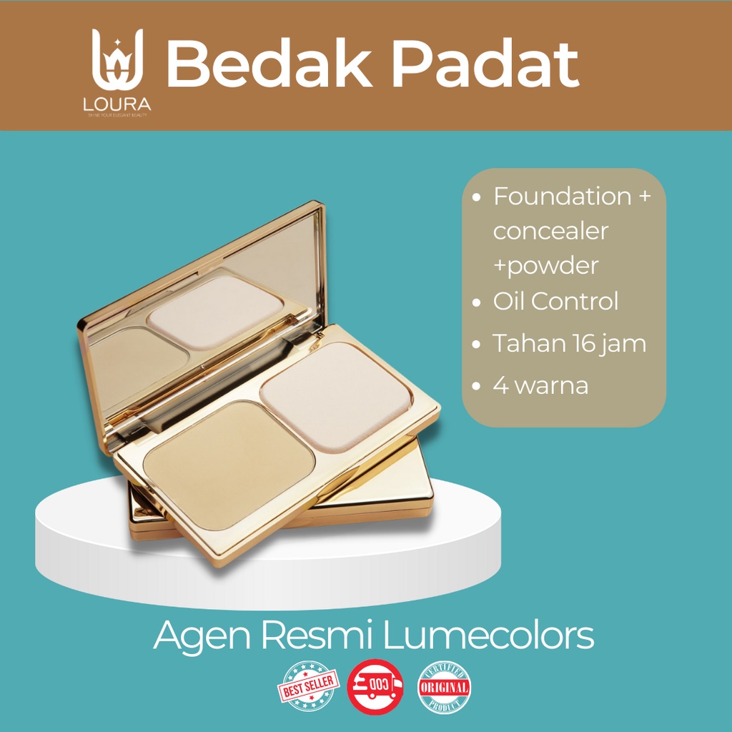Lumecolors - Compact Powder - Lumecolours - Bedak Padat - Two Way Cake - Bedak Two Way Cake - Lumeco