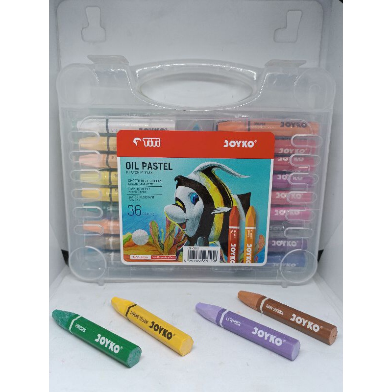

CRAYON KRAYON 36 WARNA OIL PASTEL WARNA WARNI MEREK JOYKO 1 PAK ISI 36 BATANG WARNA