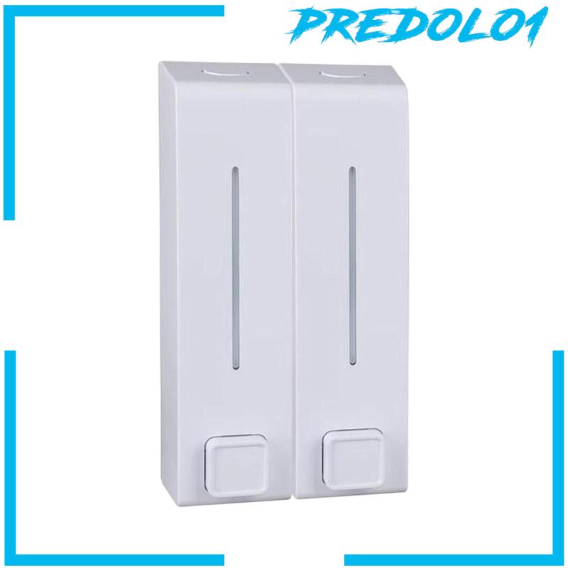 [Predolo1] Dispenser Wadah Lotion Shower Gel 2ruang Untuk Kamar Mandi Hotel Rumah