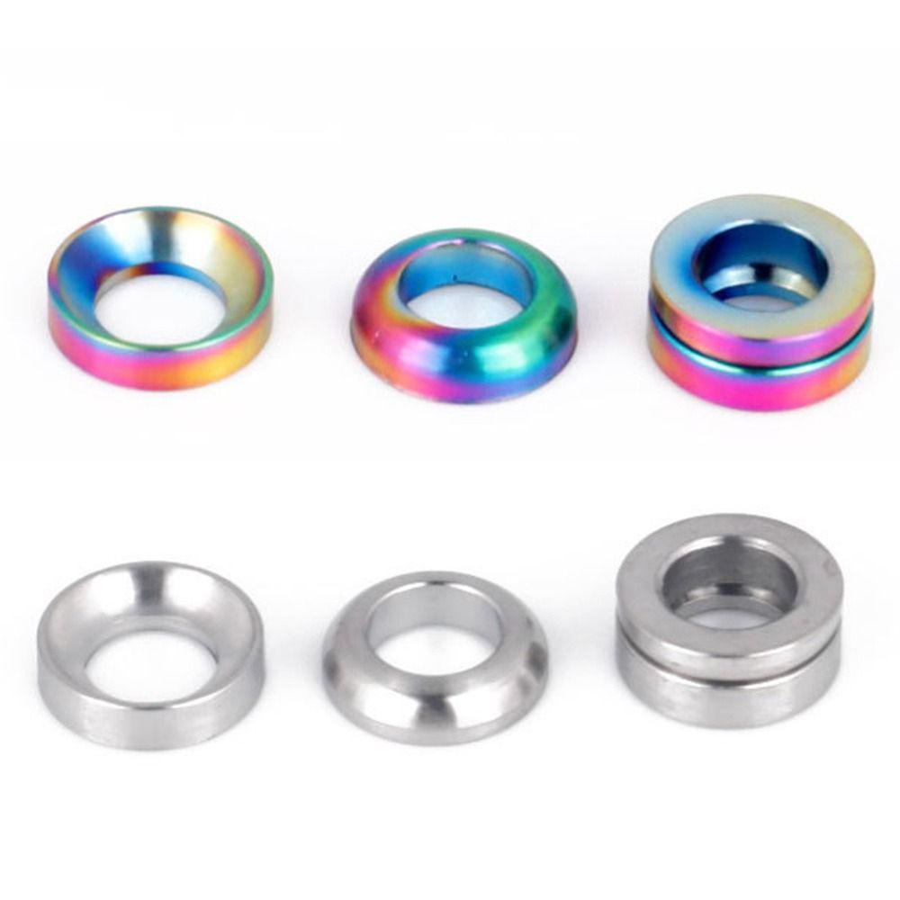 R-FLOWER 1set Kaliper Rem Group 3warna Kaliper Rem Cakram Gunung BMX Sepeda Cembung Washer Spacer