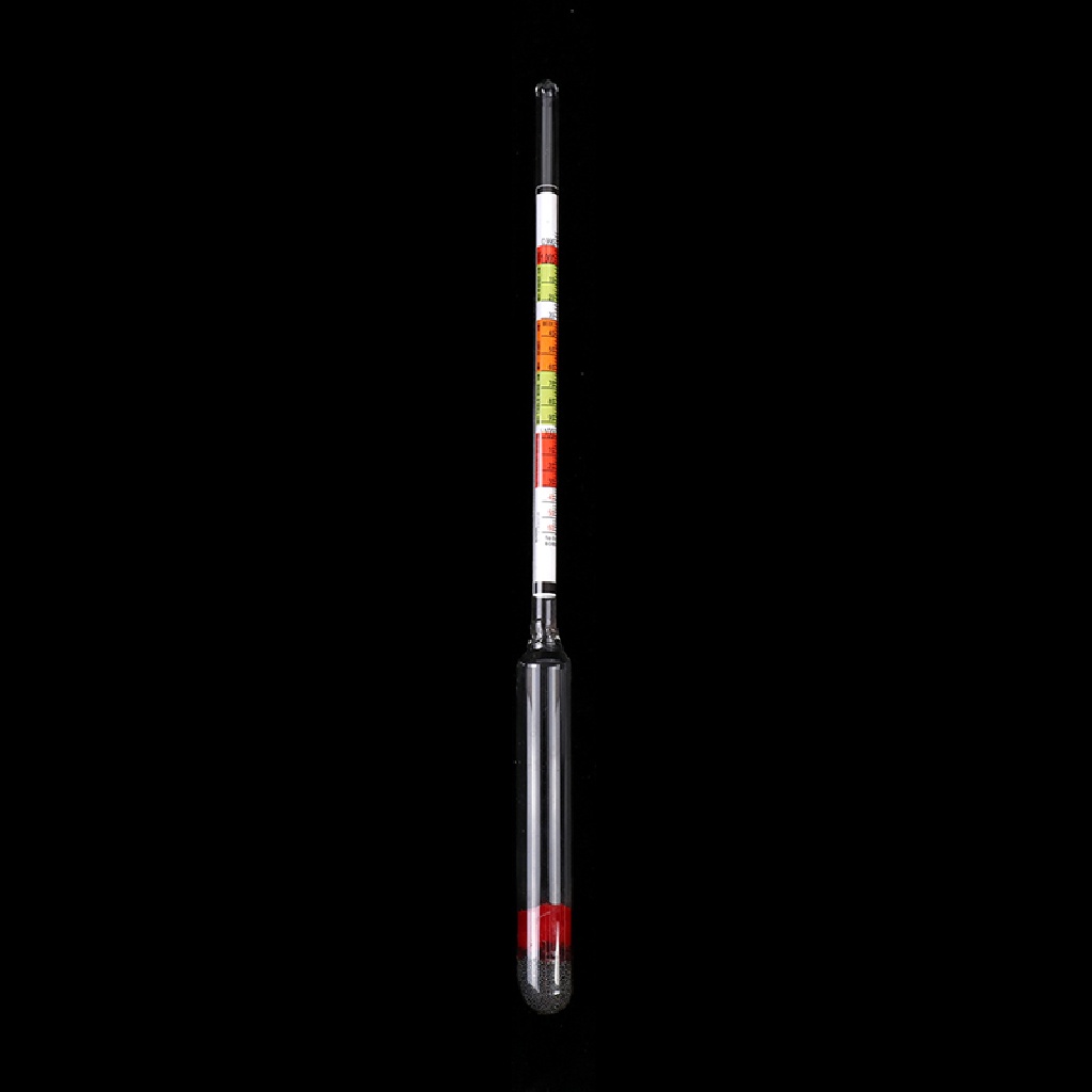 [HeavenDenotation] 3pcs/set Hydrometer Dan Toples Tes Skala Tiga Untuk Home Brew Wine Beer HDV