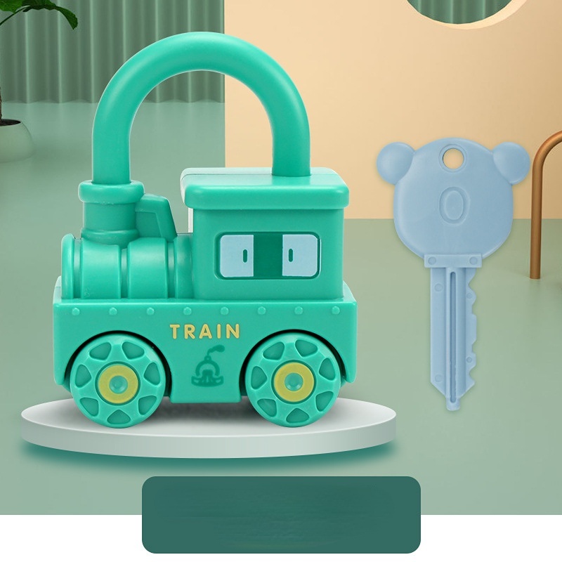 Kunci Belajar Bayi Dengan Kunci Permainan Mobil Mainan Edukasi Number Matching Lock Toys Sensory Toys for Kids