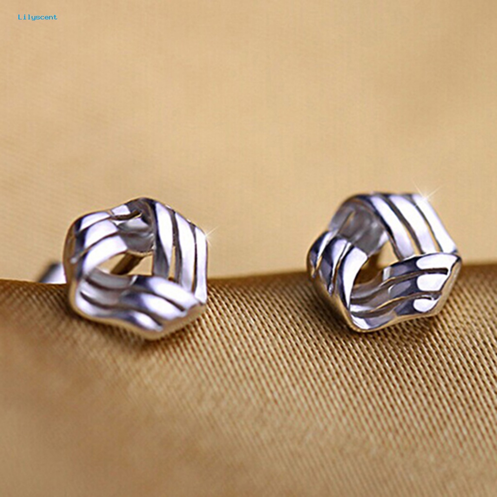 Lilyscent Ear Studs Tahan Lama Untuk Club Streamlined Earrings Mini