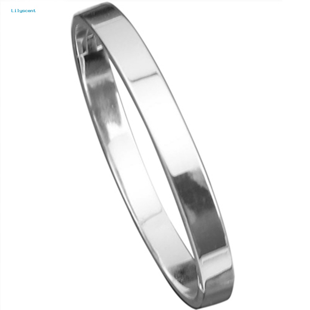 Lilyscent Hiasan Pergelangan Tangan Unisex Bangle Untuk Pesta Trendy Unisex Bangle Polished