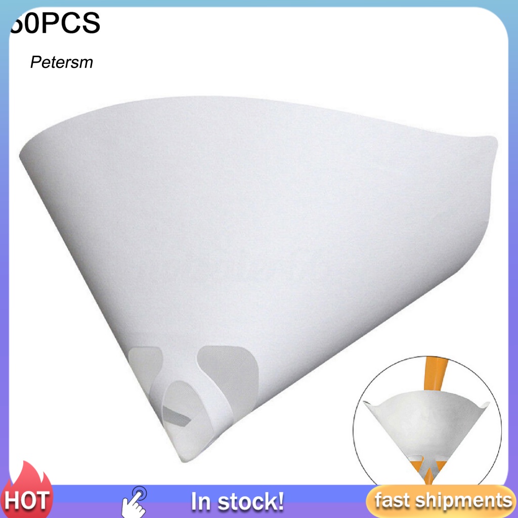 Pp 50Pcs Filter Cat Putih Untuk Furniture Saringan Cat Nylon Putih Pengerjaan Halus