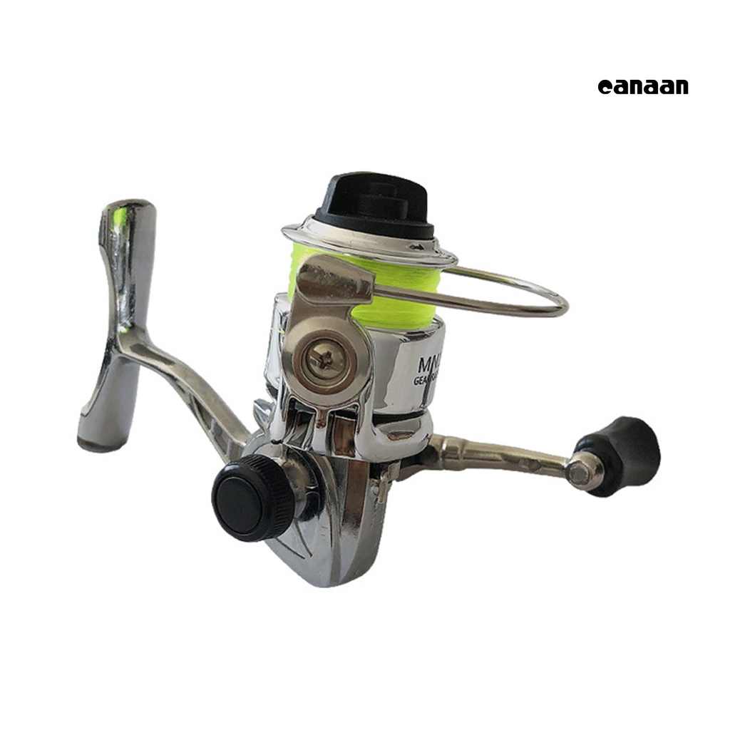 Cnn- Reel Pancing Mini Kekuatan Tinggi Lempar Stabilitas Anti-bombing Angling Metal 100type Spinning Reel Dengan Garis Memancing Luar Ruangan