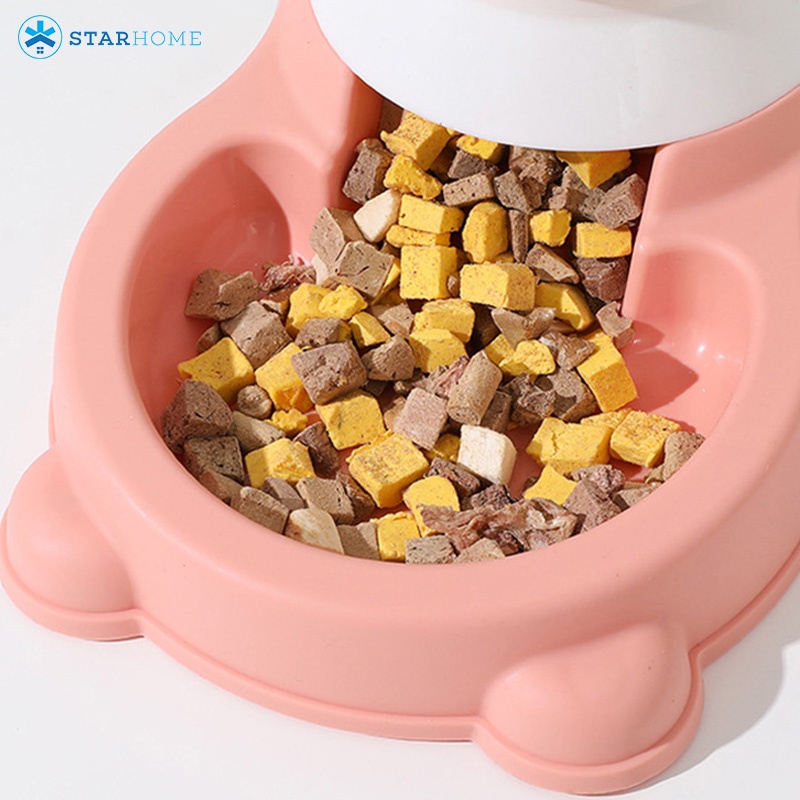 Tempat Makanan dan Minuman Kucing Anjing Pet Food and Water Dispenser 2200ml Pet Feeder Mangkuk