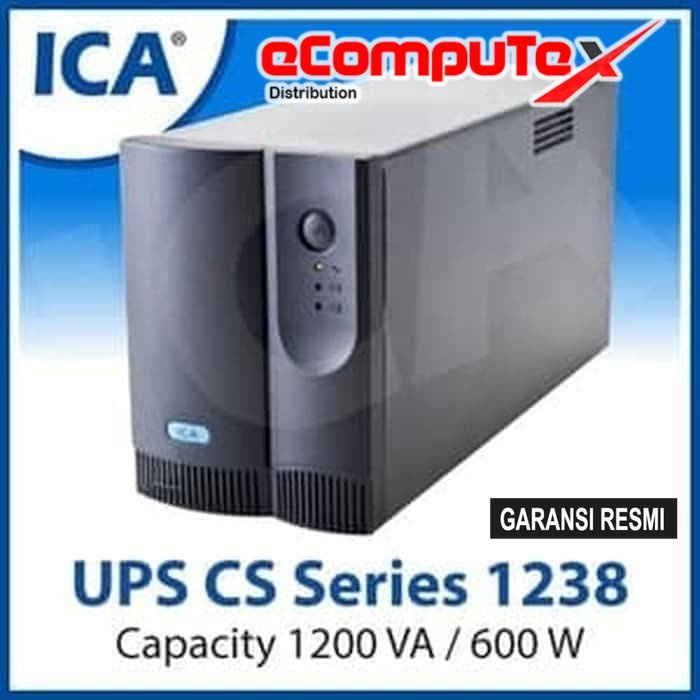 UPS ICA CS-1238 CS1238 1200 VA / 600WATT COMPACT SMART GARANSI RESMI