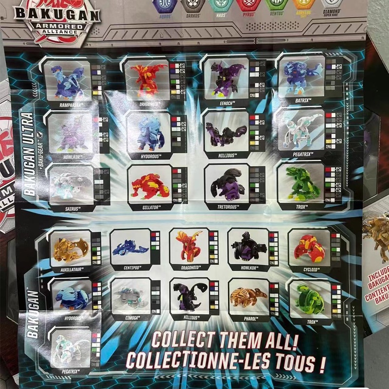 Bakugan Battle Brawlers NILLIOUS SERPENTEZE TROX DRAGONOIO Takara Tomy OEGA Bakugan Battle Planet Gabungan Rakitan Dengan Senjata Kotak Penyimpanan Battle Aksesoris Mainan Koleksi