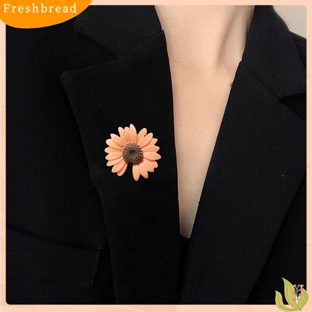 &lt; Freshbread &gt; Bros Pin Krisan Gap Jepang Style Unisex Kartun Bunga Pasangan Bros Pakaian Dekor