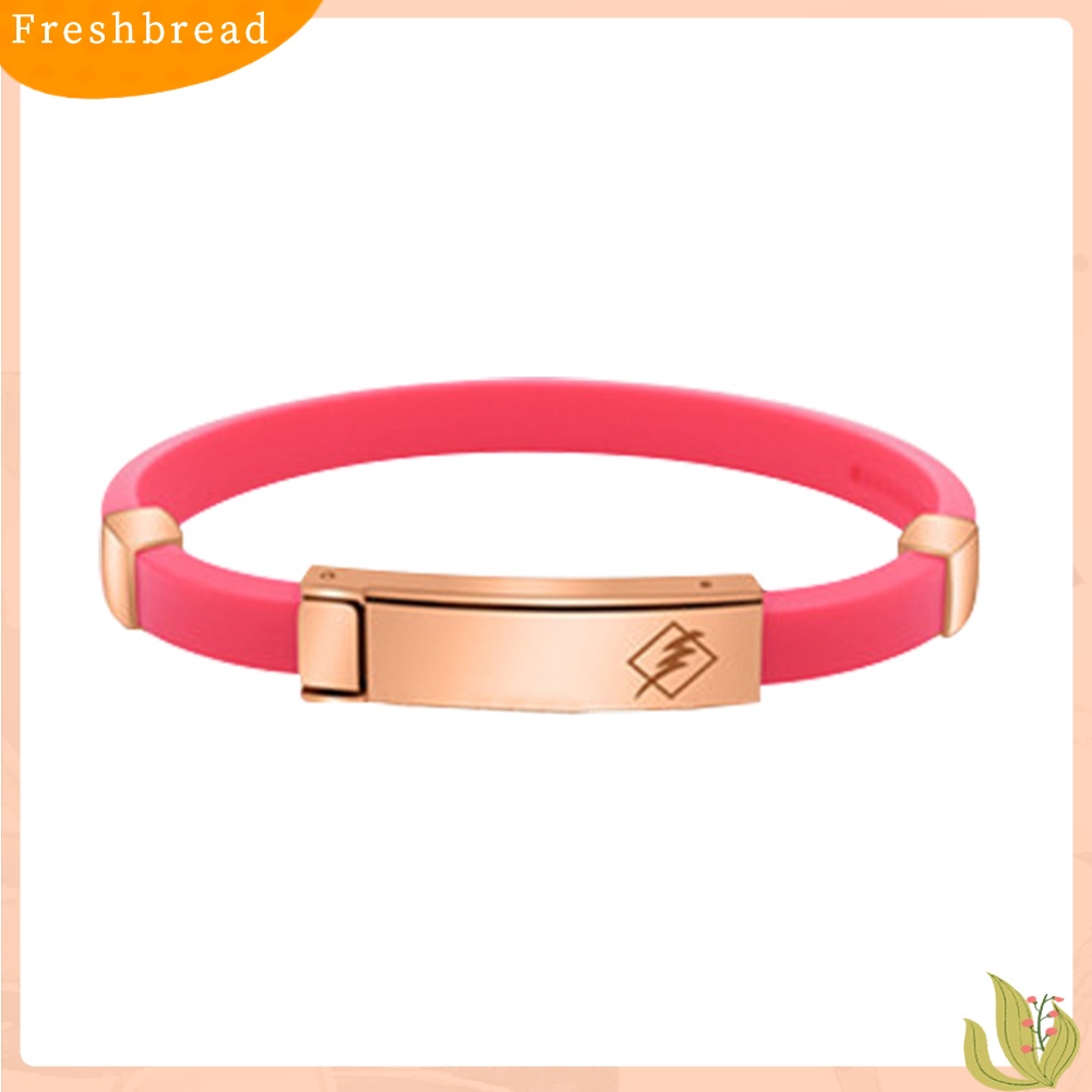 &lt; Freshbread &gt; Sport Silikon Energi Elektrostatik Keseimbangan Neg Ions Buckle Wristband Bracelet