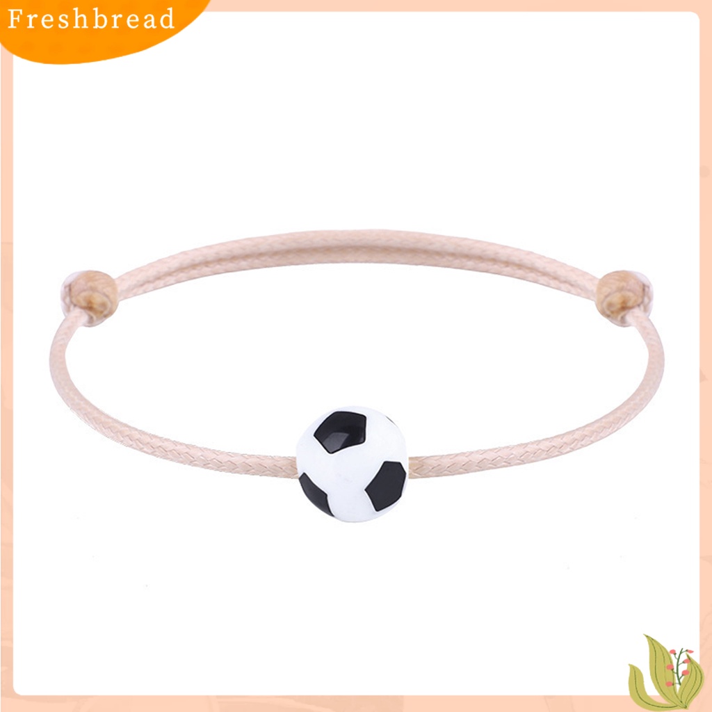 &lt; Freshbread &gt; Sprots Gelang Baseball Braided Unisex Handmade Bead Bracelet Gelang Untuk Pakaian Sehari-Hari