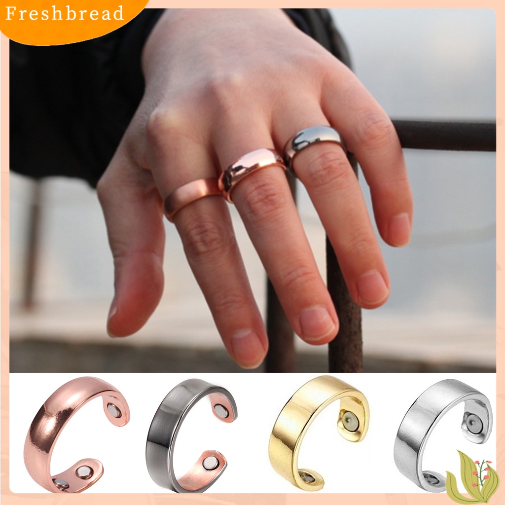 &lt; Freshbread &gt; Pria Cincin Pembukaan ic Perhiasan Electroplating Geometris Jari Cincin Hadiah Ulang Tahun