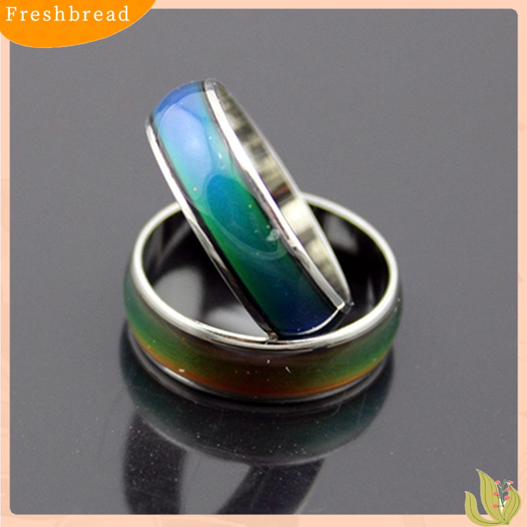 &lt; Freshbread &gt; Wanita Pria Kreatif Mood Temperature Berubah Warna Cincin Jari Perhiasan Hadiah Untuk Pesta Club Pacaran