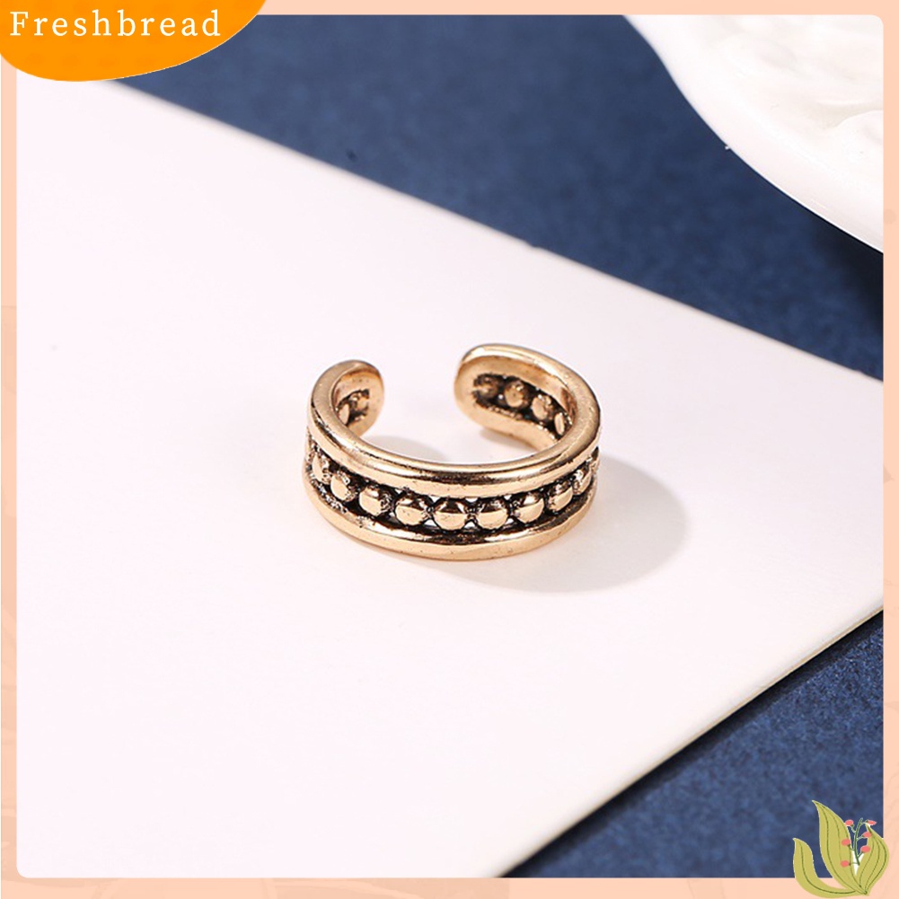 &lt; Freshbread &gt; 1Pc Wanita Logam Bola Telinga Manset Klip On Anting Tulang Rawan Perhiasan Non-piercing