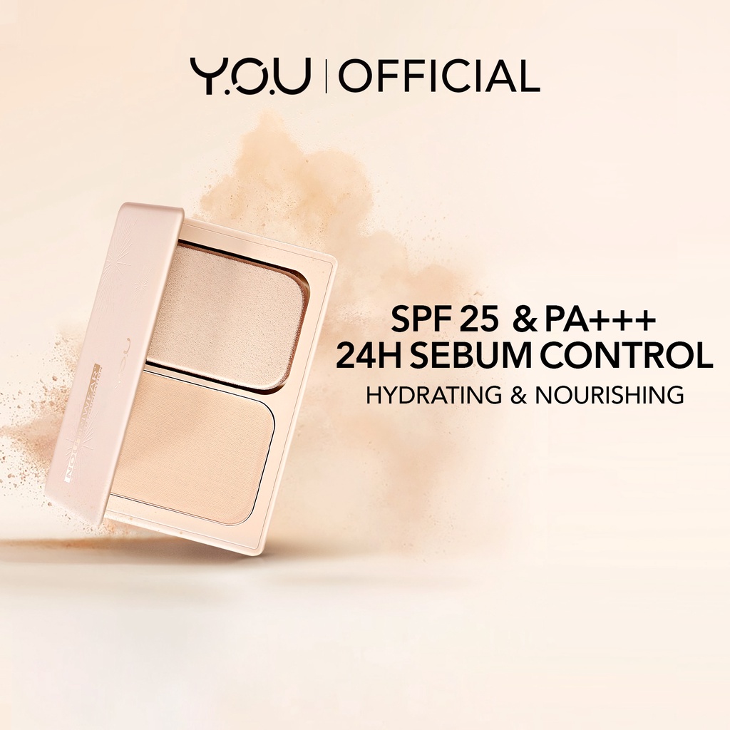 (READY &amp; ORI) Y.O.U YOU NOUTRIWEAR+ SILKY PRESSED FOUNDATION SPF 25 PA++  BPOM