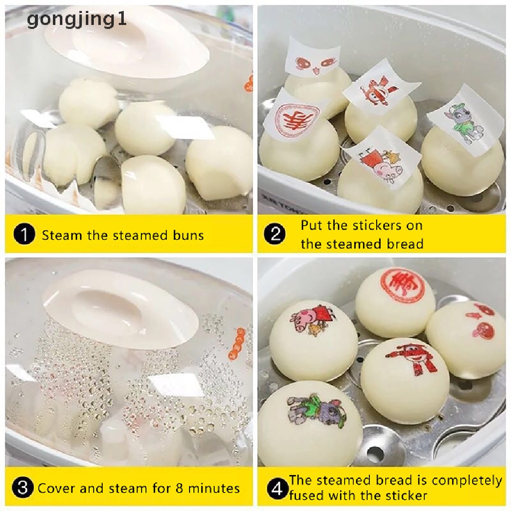 Ggg 42Pcs Edible Gluous Rice Paper Kukus Roti Stiker Kartun Baking Paper ID