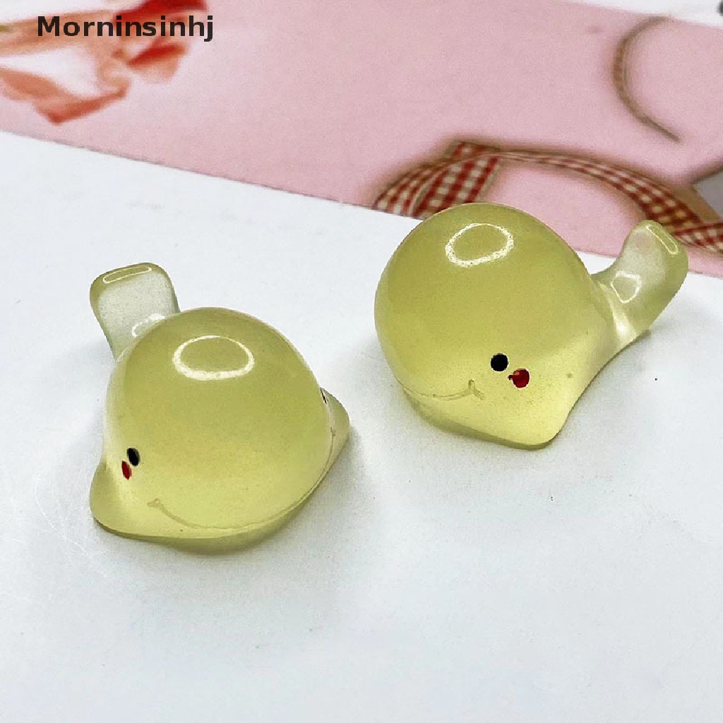 Mornin 6Pcs Luminous Dolphin Handmade DIY Hias Resin Aksesoris Miniatur Patung Ornamen id