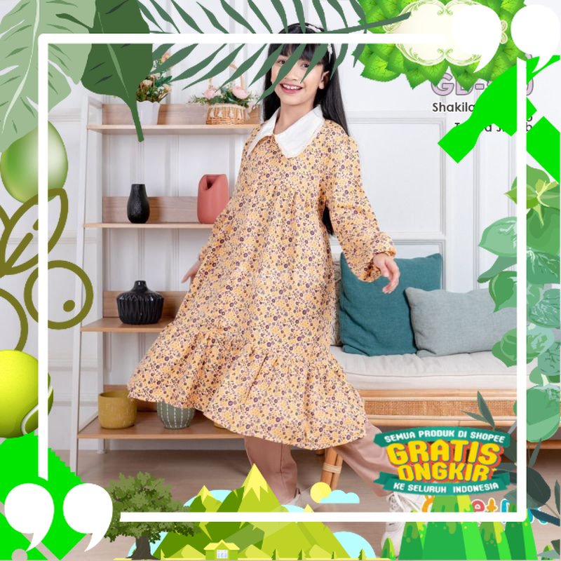 Cutetrik Setelan Anak Perempuan Remaja Tanggung Set Celana Long Tunik/ edisi lebaran2023