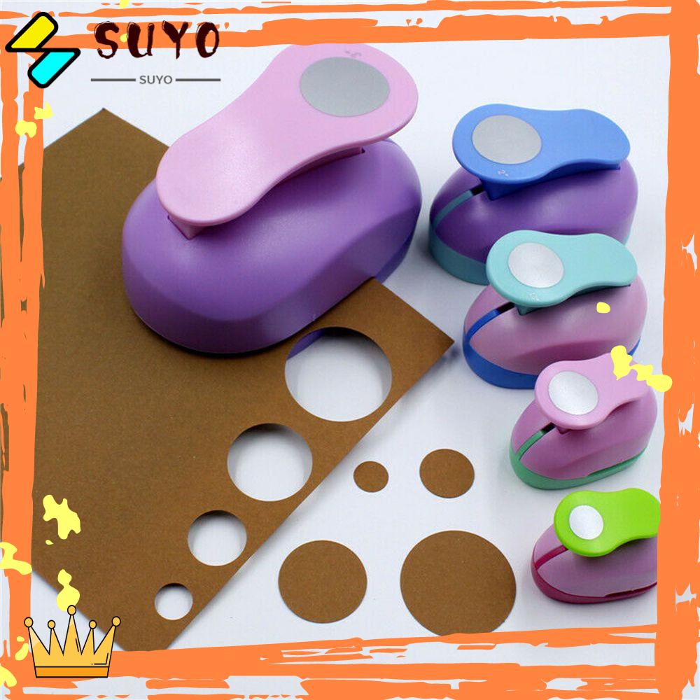 Suyo 9mm 16mm 25mm Warna Random Putaran Lubang Punch Nyaman DIY Handmade Embos