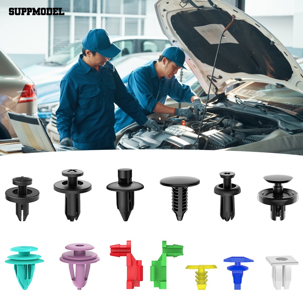 Suppmodel 1set Anti Karat Auto Fastener Aksesoris Mobil Auto Clip Fastener Remover Pry Tools Set Mudah Bongkar Pasang