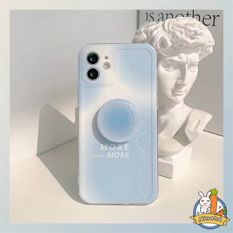 Xiaomi Redmi Note11 11s 10s 10 9 9s Pro Redmi A1 10C 10A 10 9 9A 9C 9T Mi 11 Lite 11T 10T Pro Ins Gradiasi Cat Air Menjatuhkan Lem Airbag Holder Akrilik Bening Frosted Phone Case