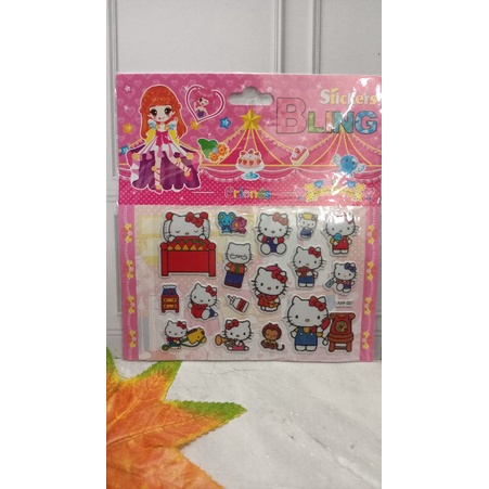 mainan anak sticker bentuk , sticker tempel, stickers bling