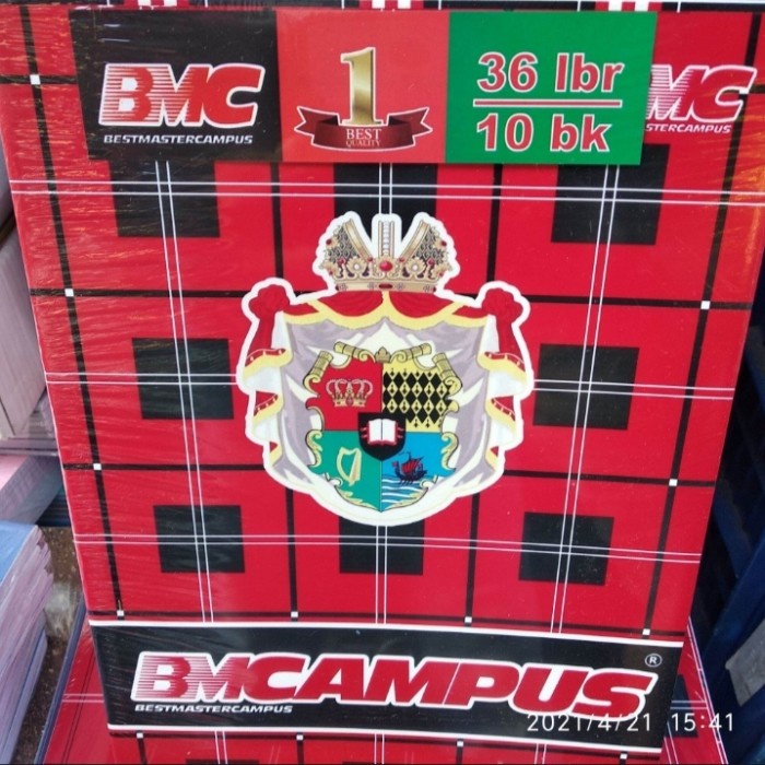 

DNN- BUKU TULIS BMCAMPUS ISI 36 & 50 LEMBAR UKURAN BOXY 1 PACK 10 BUKU - 5 BUKU ISI 36