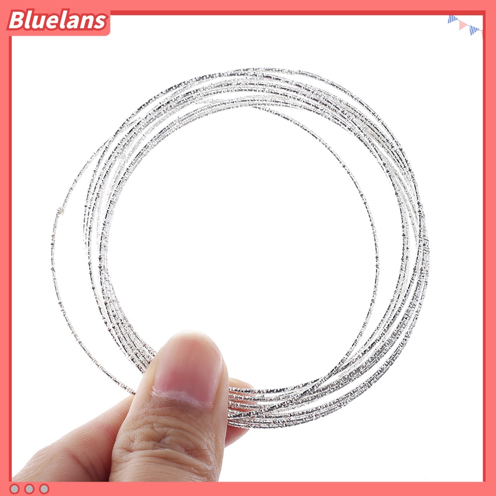 {In Stock} 10Pcs/Set Fashion Wanita Etsa Dimpled Lingkaran Bangles Bracelets Perhiasan Hadiah