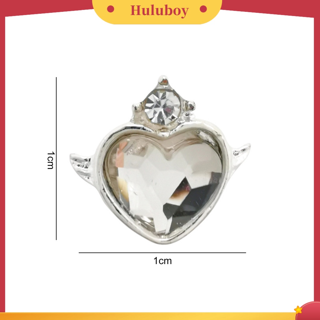 {In Stock} 10Pcs Ornamen Manicure Shiny Efek Visual Kreatif Bentuk Desain Berlian Imitasi Berkilau Hias Alloy 3D DIY Nail Art Perhiasan Manicure Ornaments Untuk Salon Kuku