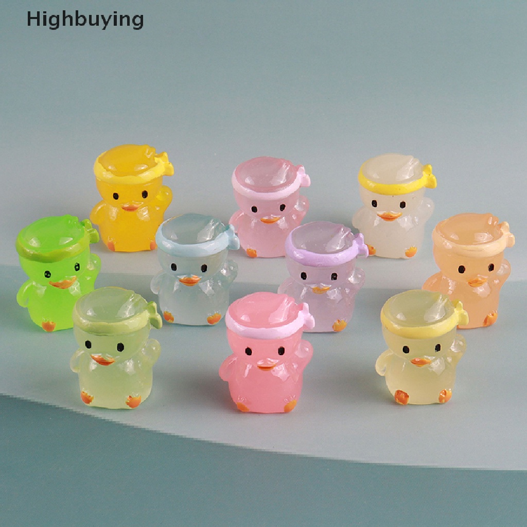 Hbid Resin Bercahaya Kartun Mini Mainan Miniatur Diy Accessorie Craft Untuk Perhiasan Pesona Liontin Pasokan Glow In The Dark Art Dekorasi Glory
