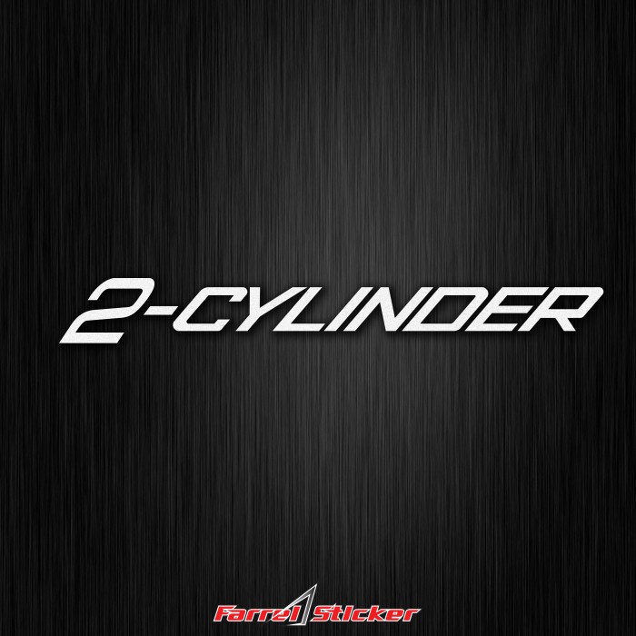 Stiker 2 silinder Sticker 2 cylinder Kawasaki Ninja Cbr - Putih