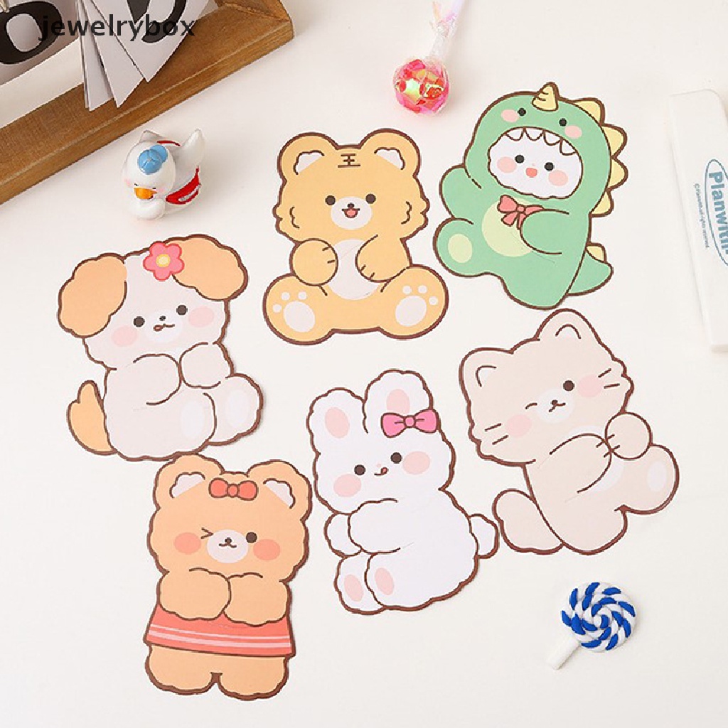 [jewelrybox] 20pcs Cute Animal Candy Lollipop DIY Kartu Hias Untuk Perlengkapan Pesta Anak Butik